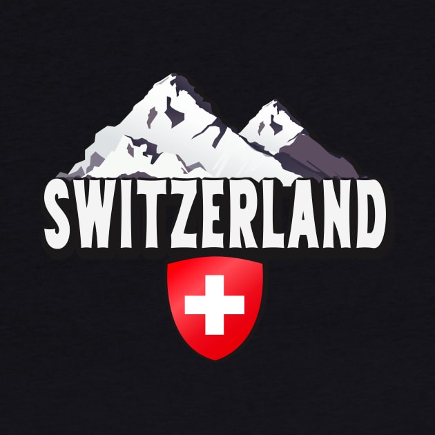 Switzerland Home Mountains Swiss by Foxxy Merch